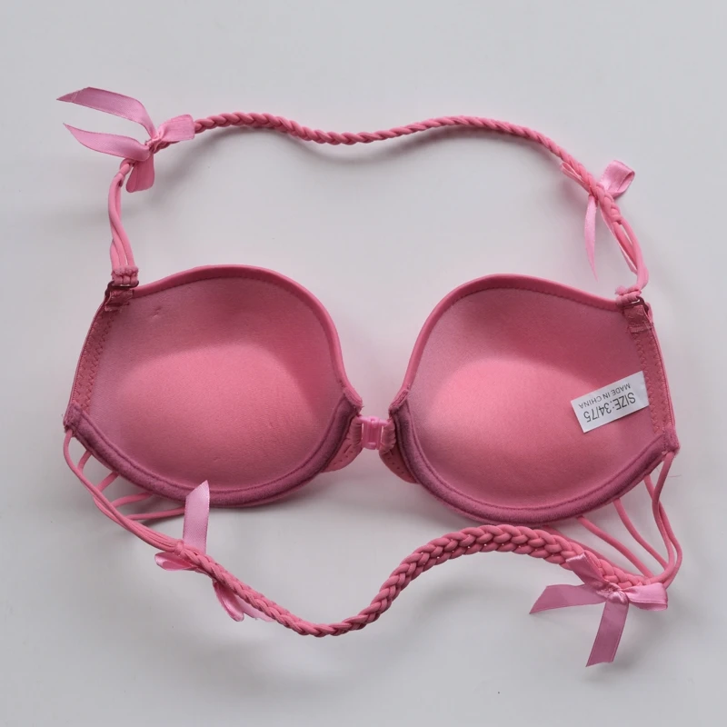 Милый японский бюстгальтер для девушек с красивой спинкой хлопковый застежкой