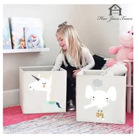 2021 new cube folding storage box for kids toys organizer clothes underwear socks storage bins 3 size boxes organizador
