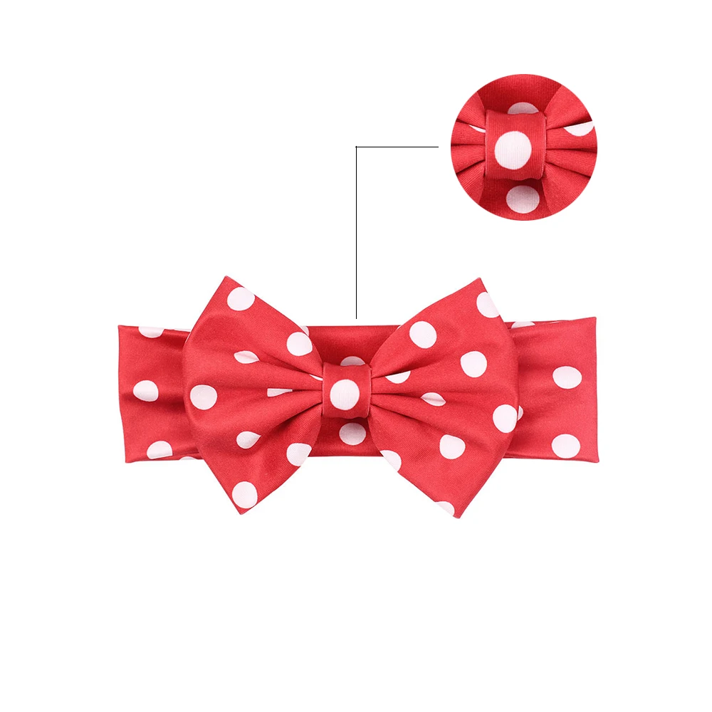 

1PC New Girls 5.5'' Hair Flowers Bow Trendy Infantile Headband Hot-sale Elastic Kids Girl DIY Hair Accessories