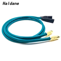 haldane pair hifi gold plated rca to xlr male balacned audio cable 3pin xlr to rca interconnect cable with cardas cross usa cabl