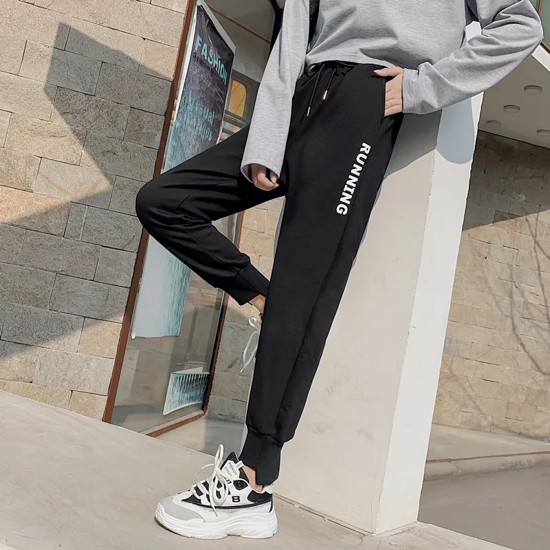 

Women's Sweatpants Spring and Autumn Leisure Loose Ankle-Tied Harem Pants Regular Waist Street Korean Students Trendy Pants