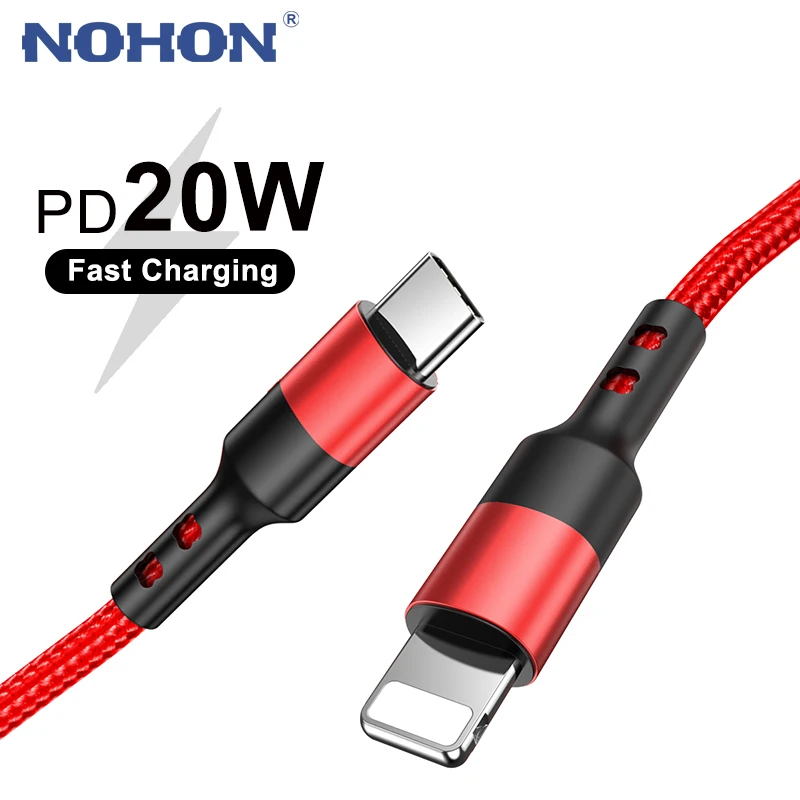 Кабель USB Type C с Lightning для iPhone 12 11 Pro Max Xs X XR 8 Plus iPad Macbook 2 м 20 Вт|Кабели мобильных