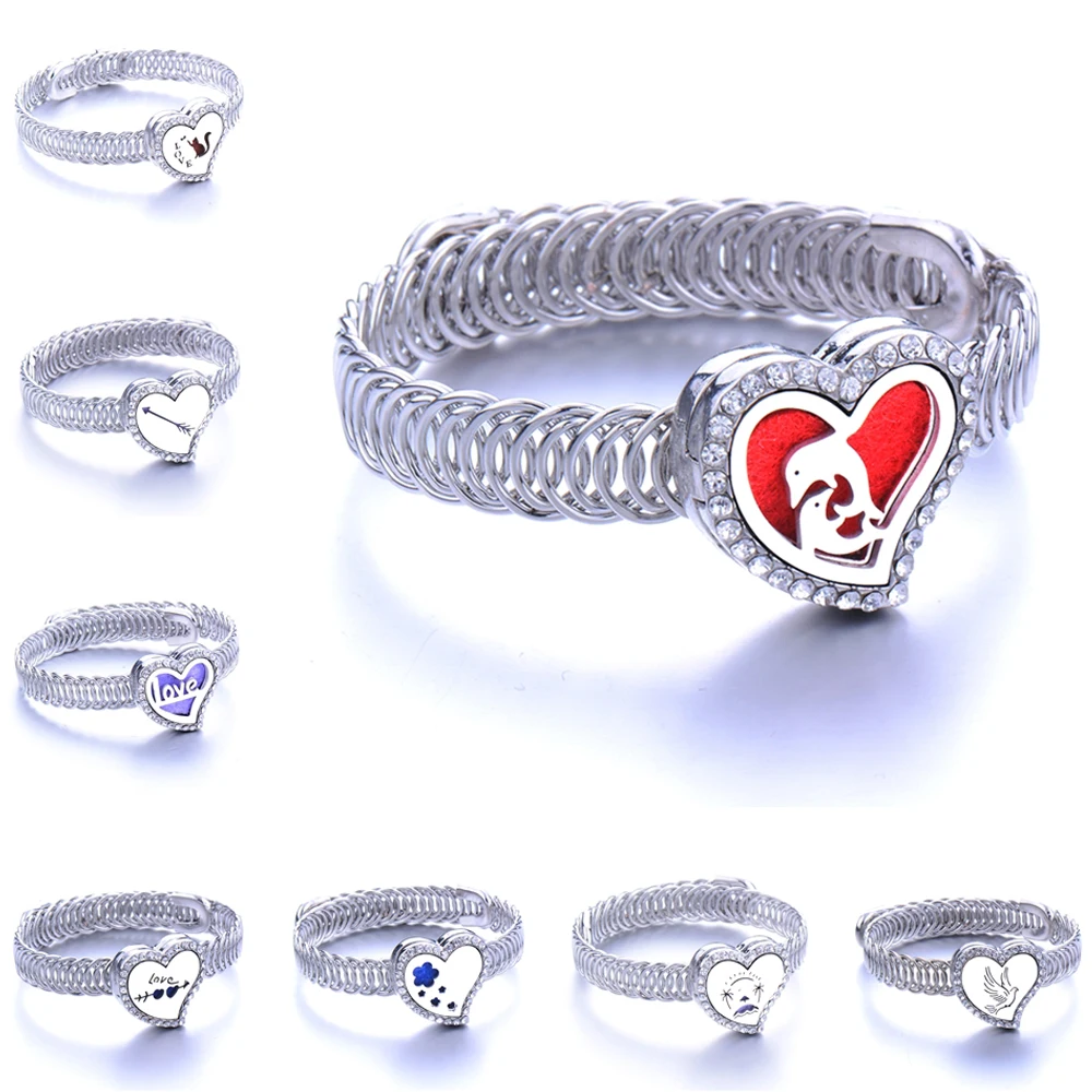 Браслет медальон из нержавеющей стали в форме сердца|Браслеты| |