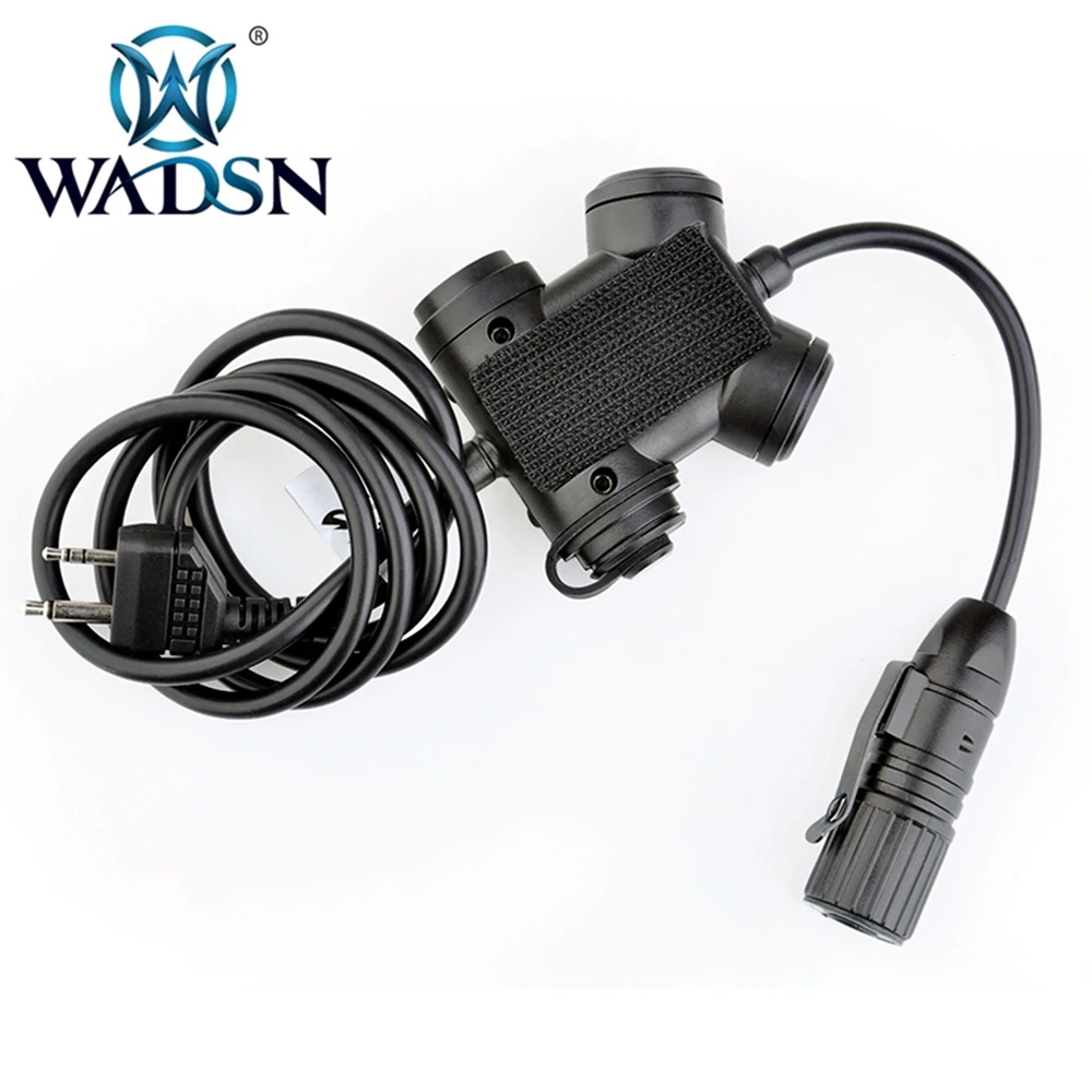 WADSN Airsoft тактическая гарнитура кнопка PTT Silynx Кларус Ptt KEN Midland Радио адаптер Аксессуары для наушников