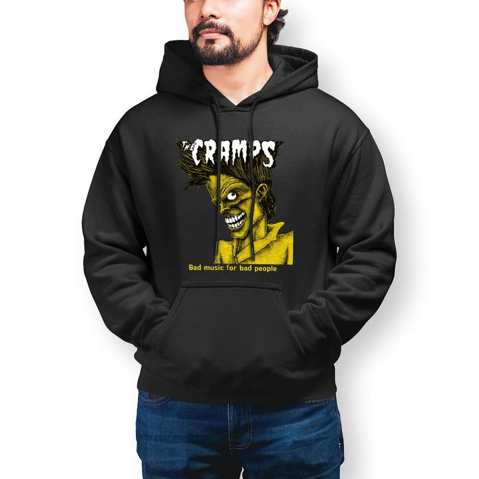

Band Cramps Hoodie Bad Music People Streetwear Warm Hoodies Popular Over Size Cotton Pullover Hoodie Mens