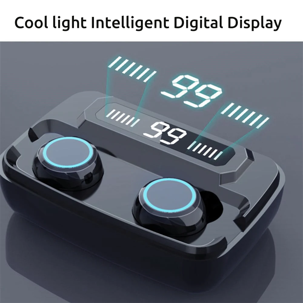 Новейший M11 Mini TWS наушник со светодиодный цифровым дисплеем сенсорный 5 0 IPX7
