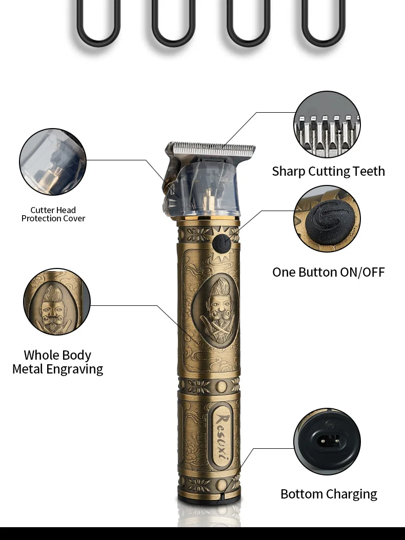 2020 электрический триммер для волос профессиональная машинка стрижки мощная
