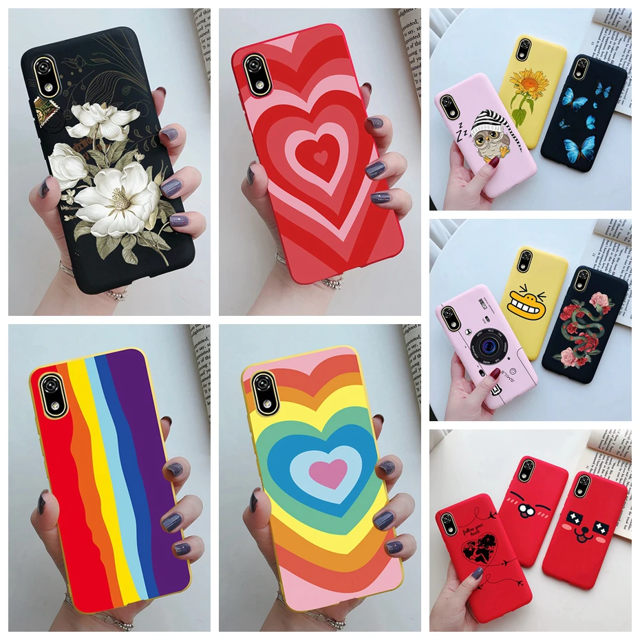 case for huawei y5 2019 y5p dra lx9 case soft matte silicon cute love heart back cover for huawei y5 y 5 2019 amn lx9 phone case free global shipping