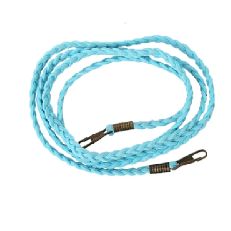 lake blue 1 шт. 120 см тонкий конфетных цветов Плетеный ремешок на цепочке Замена для DIY женский кошелек сумка через плечо аксессуары Высокое качество - Цвет: lake blue