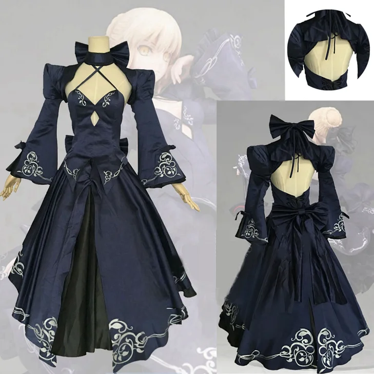 Женский костюм для косплея альтер из новеллы Fate Stay Night Saber Arturia Pendragon женское аниме