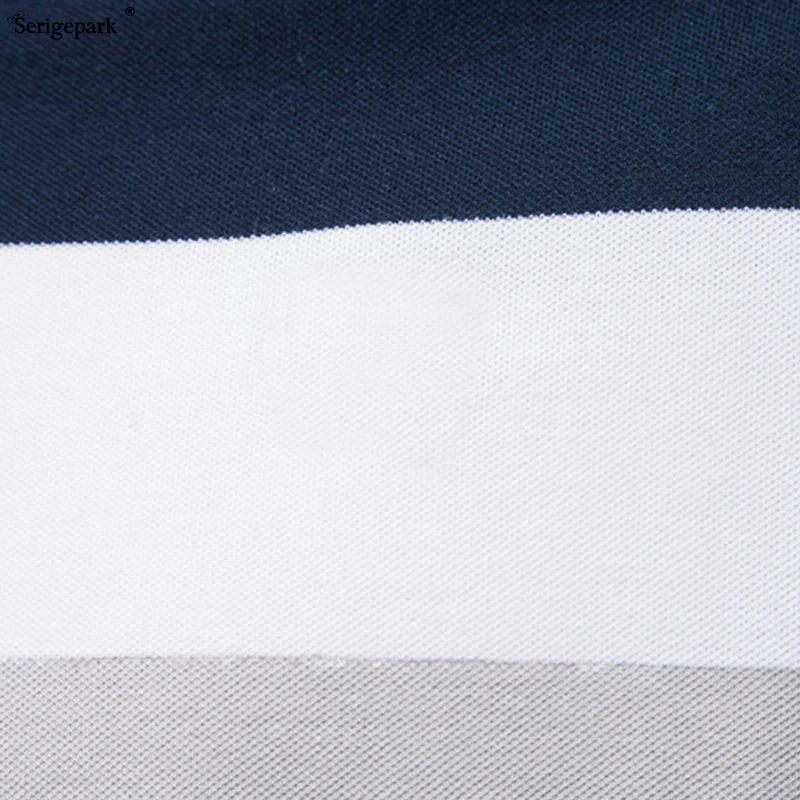 Мужская рубашка-поло в полоску с классическим рисунком | одежда