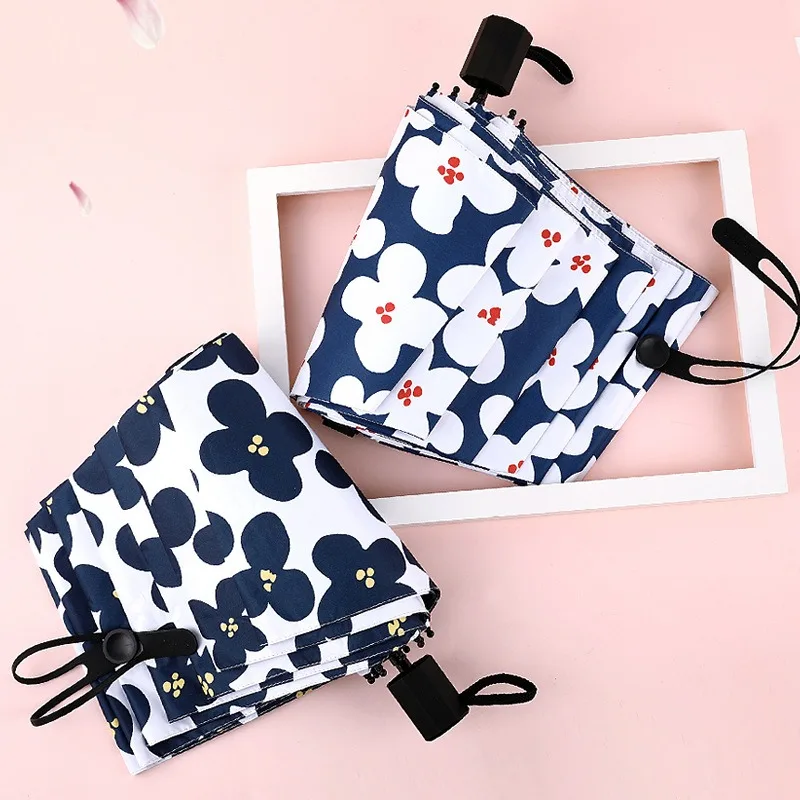 

Mini Women Pocket Small Umbrella Anti UV Paraguas Sun Umbrella Female Rain Windproof Light Folding Portable Umbrellas For Girl
