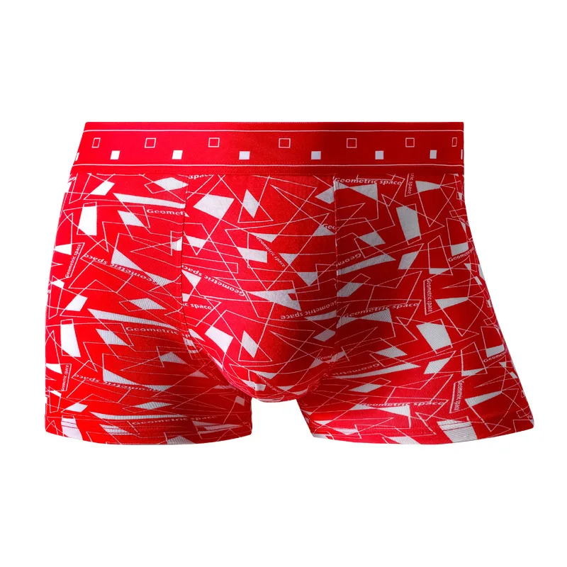 

1pcs Men's underwear, boxers, modal youth middle waist, fashionable color, four corner underpants, underwear manufacturers