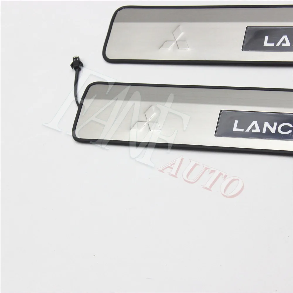 Нержавеющая сталь светодиодный порога Накладка гвардии пороги защитная