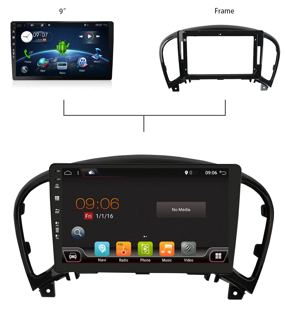 

Car Stereo Radio 2 Din For Juke 2004-2016 Android 10.0 GPS Sat Nav unit system Reverse Camera Mirror Link Wifi USB MAP