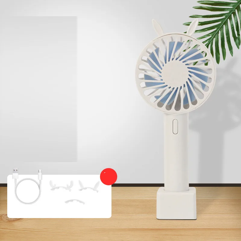 

mini Fan Portable for Fan Handheld USB rechargeable fan Appliances Desktop Air Cooler Outdoor Travel neck dual fan Home Office