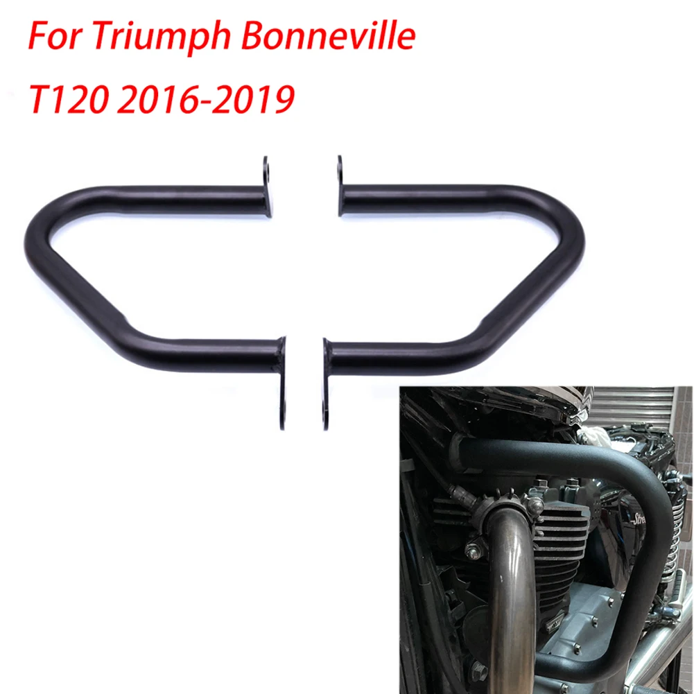 Motorcycle Engine Guard Crash Bars Bumper For Triumph Bonneville T100 T120 Bonneville Bobber Street Twin Thruxton R 2016-2021