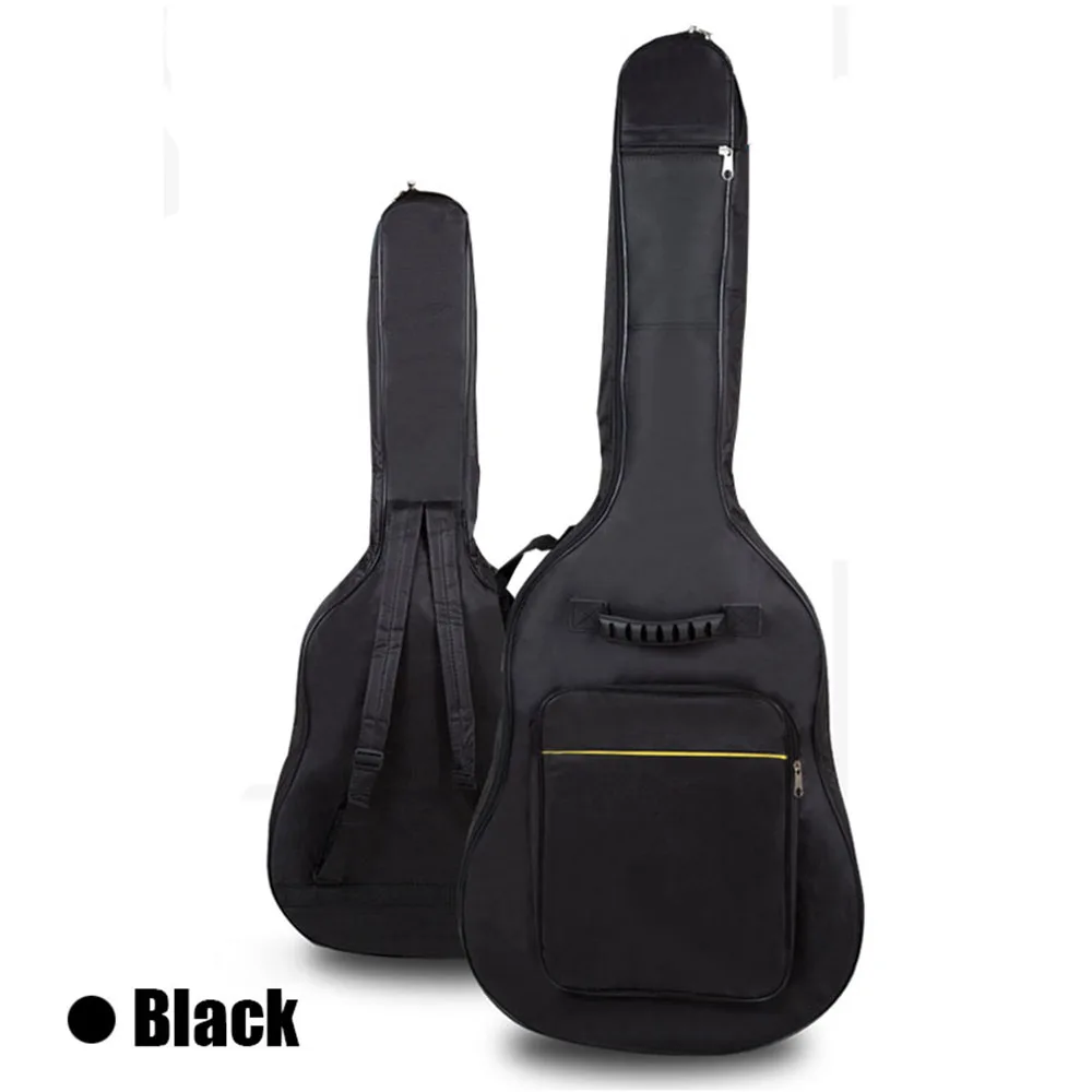 

600D Waterproof Guitar Case Double Strap Padded Black Guitar Case Backpack Shoulder Strap Classical Guitar Bag for 40" 41" XAZ5