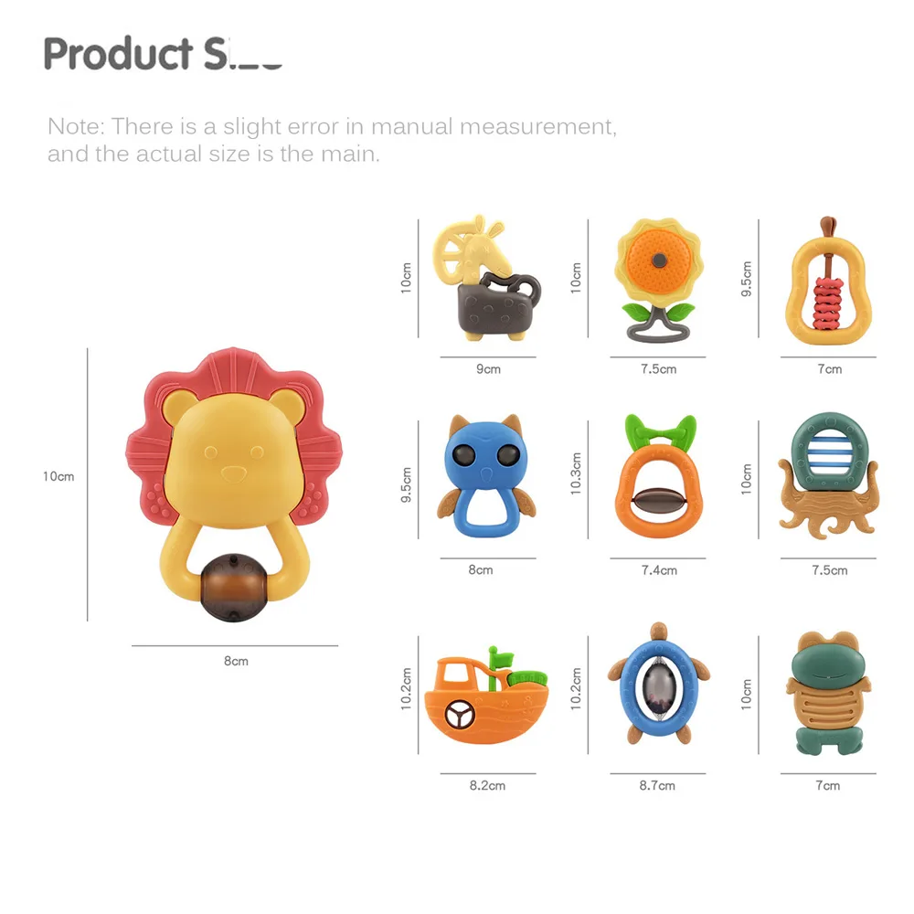 

Baby Rattle Kit Baby Teether Soothing Rattle Toy Plush Hanging Baby DIY Mobile Bell Kid Toy Baby Teether Toy Baby Mobile Bell