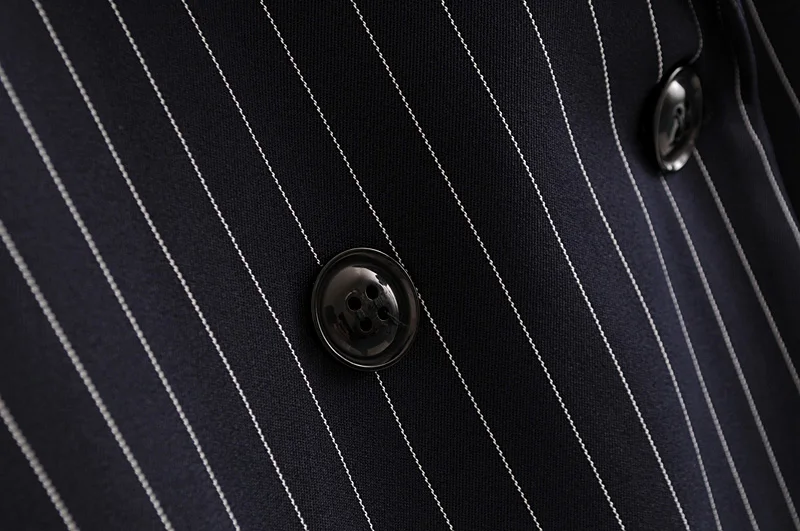 Повседневная одежда для отдыха блейзер в тонкую полоску с воротником OL 2020