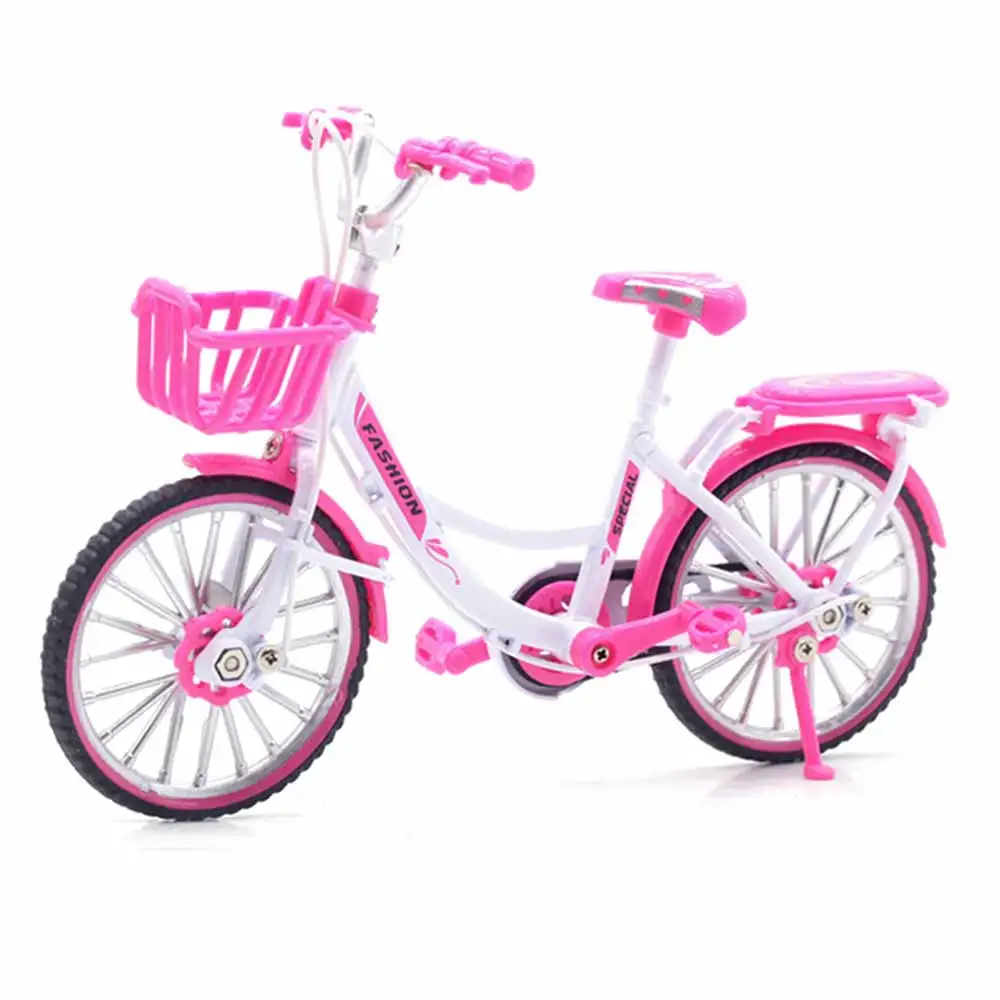 

1:10 Alloy Bicycle Motorcycle Model Diecast Metal Finger Mountain Bike Racing Toy Bend Road Simulation Collection Toys Kids Gift