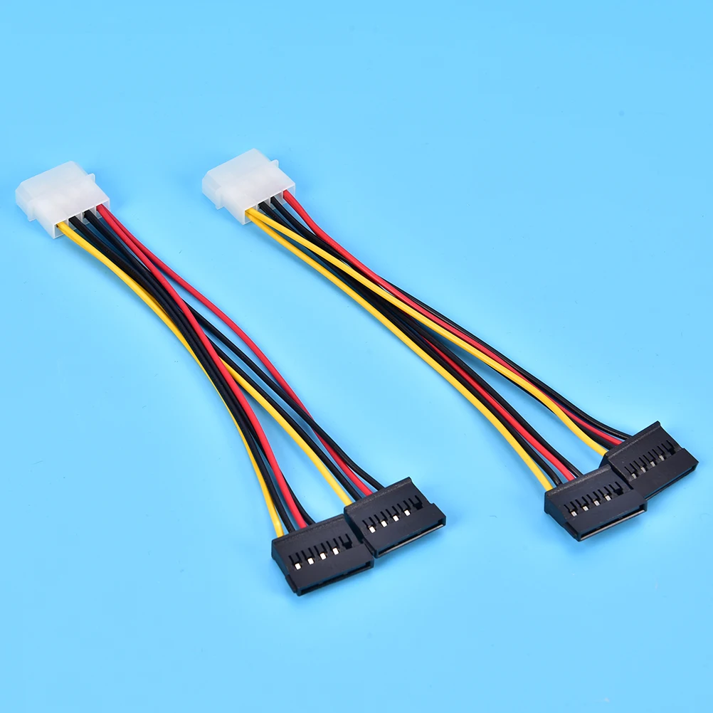 4-контактный IDE/SATA Molex на 15Pin Serial ATA жесткого диска SATA HDD Мощность адаптер кабель Y