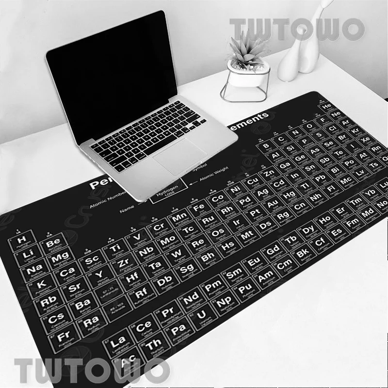 

Periodic Table Of The Elements Gaming Accessories Mouse Pad Gamer XL XXL Computer Keyboard Mousepad 900x400mm Speed Pc Desk Mat