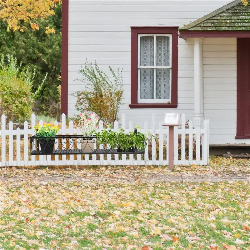 

1Pc Hanging Flower Rack Ironwork Stand Plant Pot Rack For Home Gardening Railing Balcony Flower Pot Plant Pot Macetas Planters