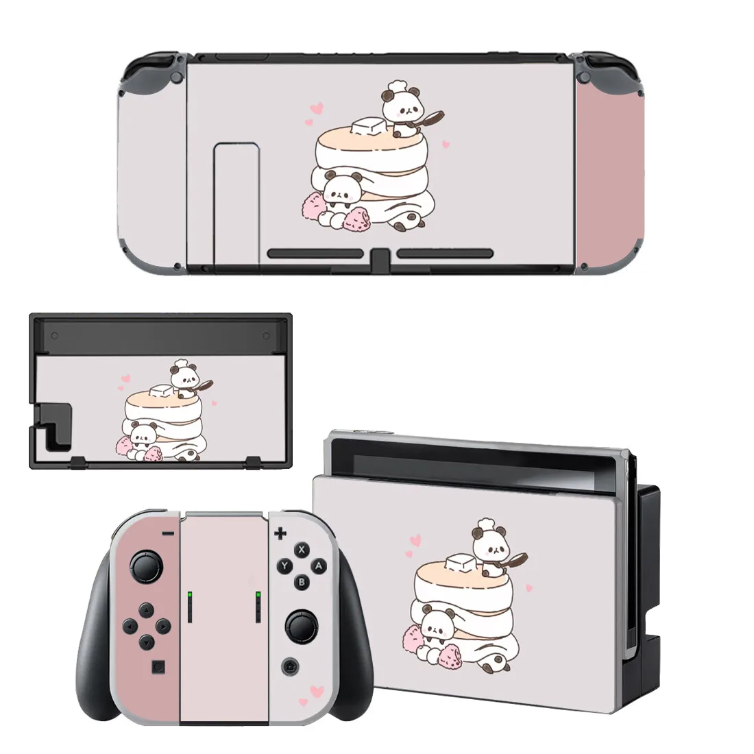 Cute Panda Nintendo Switch Skin Sticker NintendoSwitch stickers skins for Nintend Switch Console and Joy-Con Controller