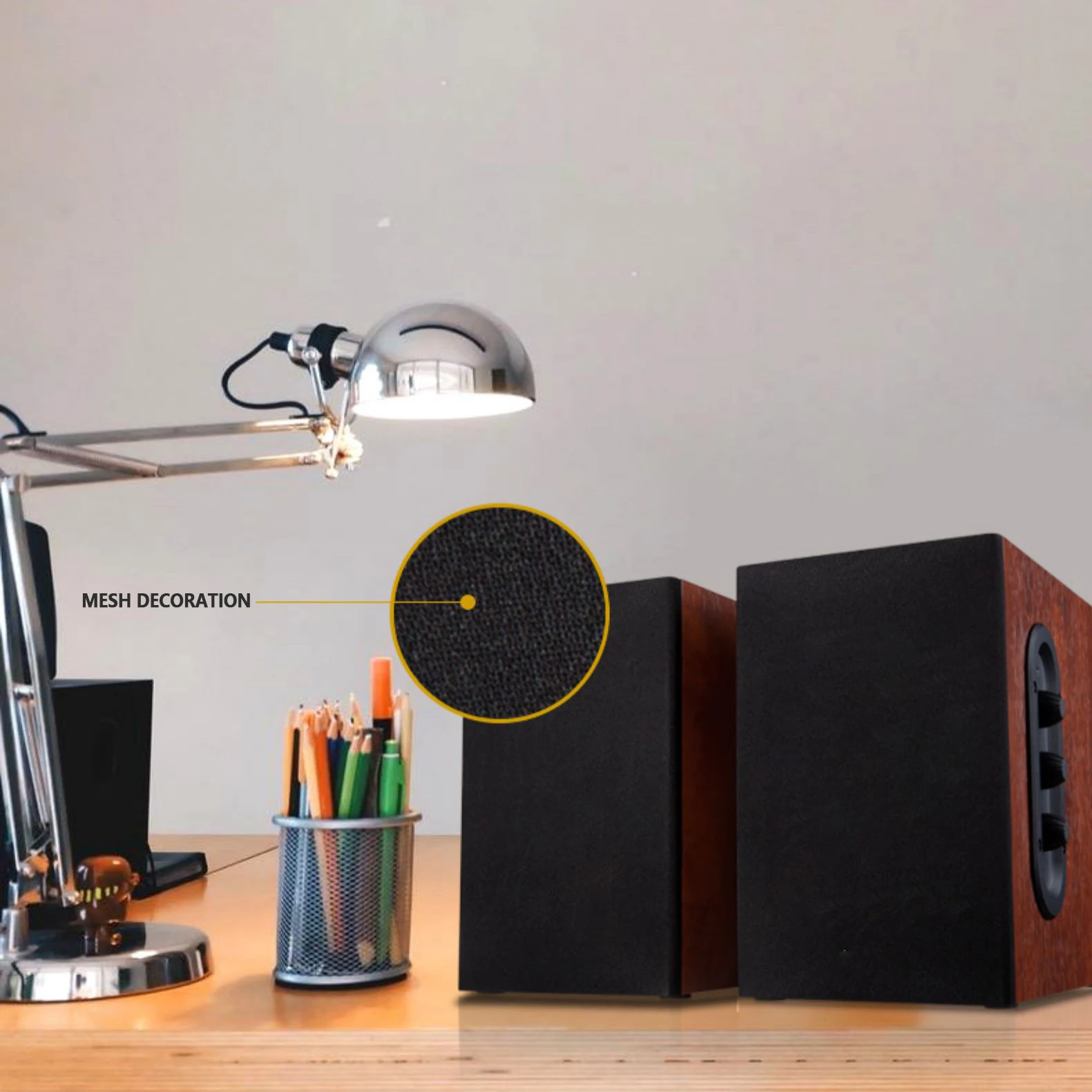 GAS-D6 настенный 2 0 Активный деревянная книжная полка Динамик мультимедийная