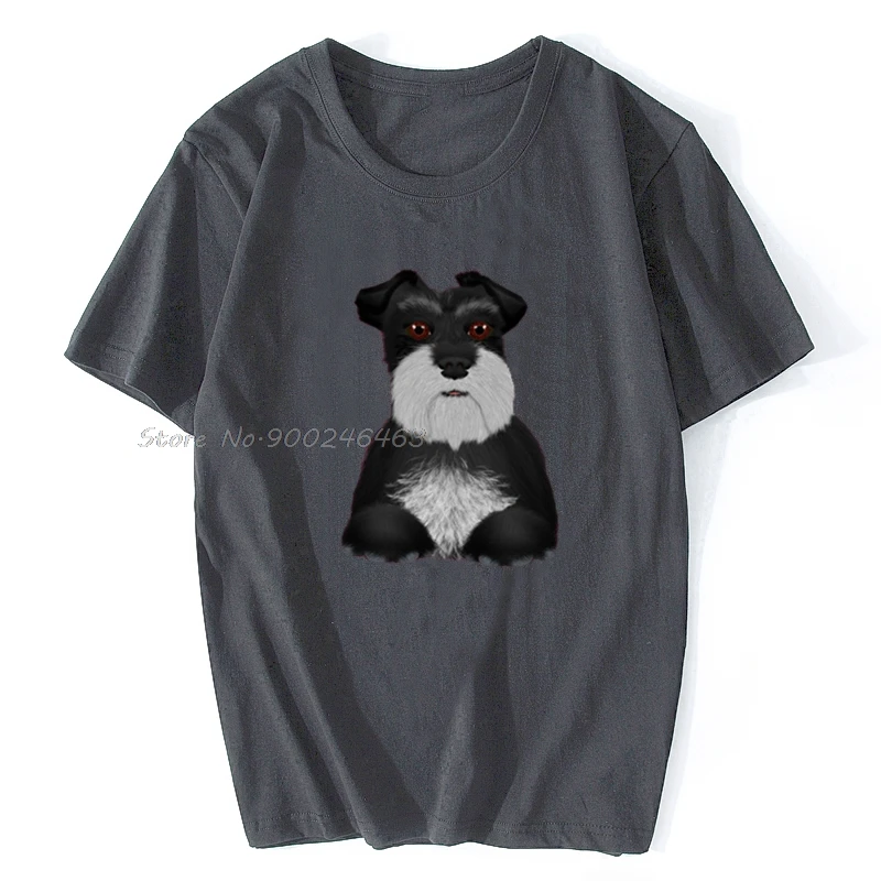 Мужская футболка GHG Miniature Schnauzer Beta Signed женская хлопковая топы в стиле хип-хоп Harajuku