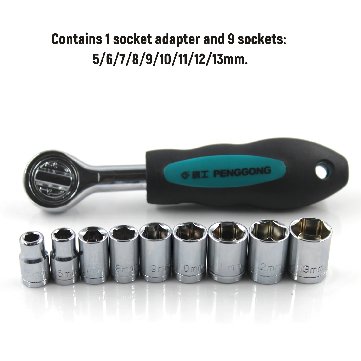 38 шт. Трещоточный ключ гаечный Отвертка набор метрических 1/4 диск с 26 штук