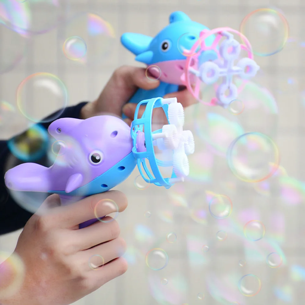 Электрический Дельфин Дуя пузыри игрушка забавный пузырь воздуходувка мыло вода