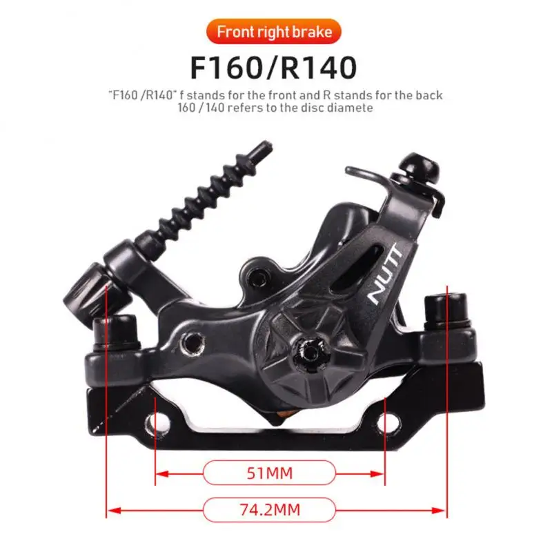 

NUTT Mountain Bike Dual-motive Mechanical Disc Brake Bicycle Disc Brake Road Bike Line Pull Caliper Bilateral Cycling Accessorie