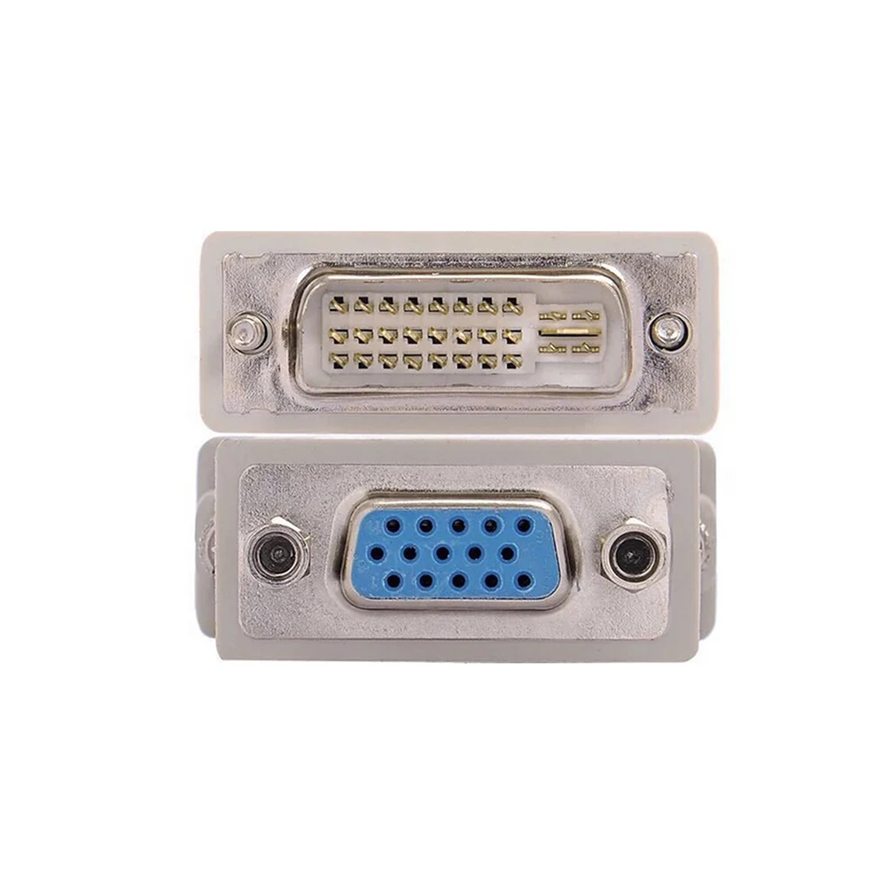 

DVI D Male To VGA Female Socket Adapter Converter VGA To DVI/24+1 Pin Male To VGA Female Adapter Converter 1pc