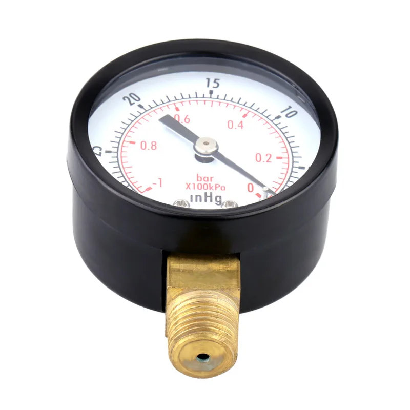 Аналоговый компрессор вакуумный манометр двойной масштаб фильтр для бассейна