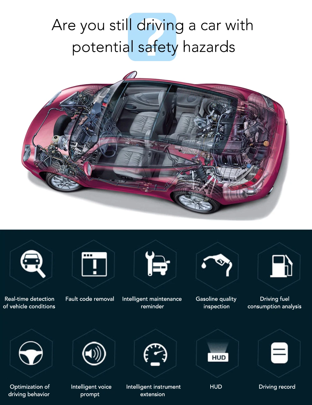V1.5 Elm327 obd2 сканер OBD Автомобильный диагностический инструмент для Hyundai i30 Elantra Sonata