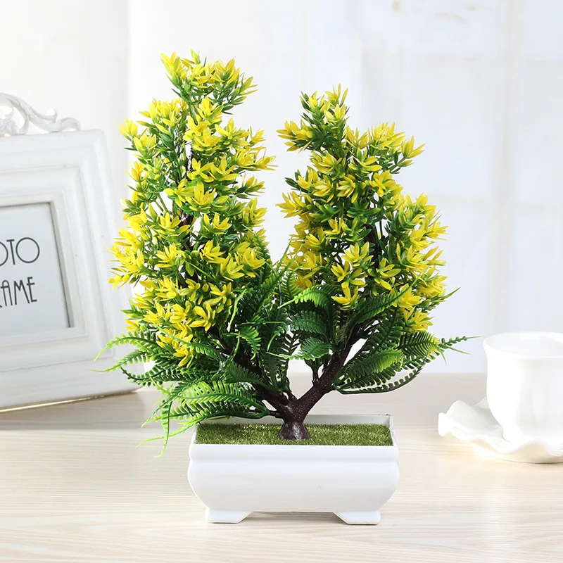 

Garden Simulation Plant Mini Potted Bonsai Living Room Office Desktop Fake Wheat Green Plant Decorative Ornaments Fake Plants