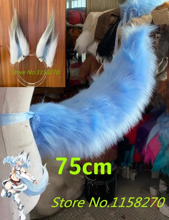 Переделать знахаря сетсуна Косплэй ушками и хвостом 75 см|white goddess dress|white ivory prom