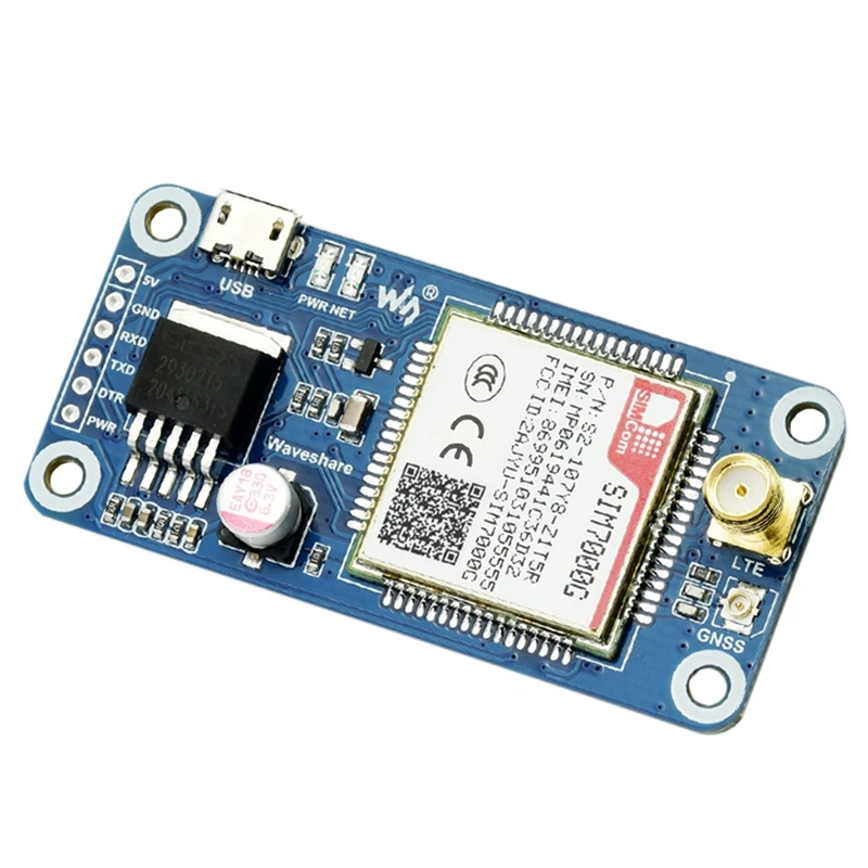 

For Raspberry Pi Sim7000G Expansion Board Module NB-IoT/Cat-M/2G Communication and Gnss Positioning