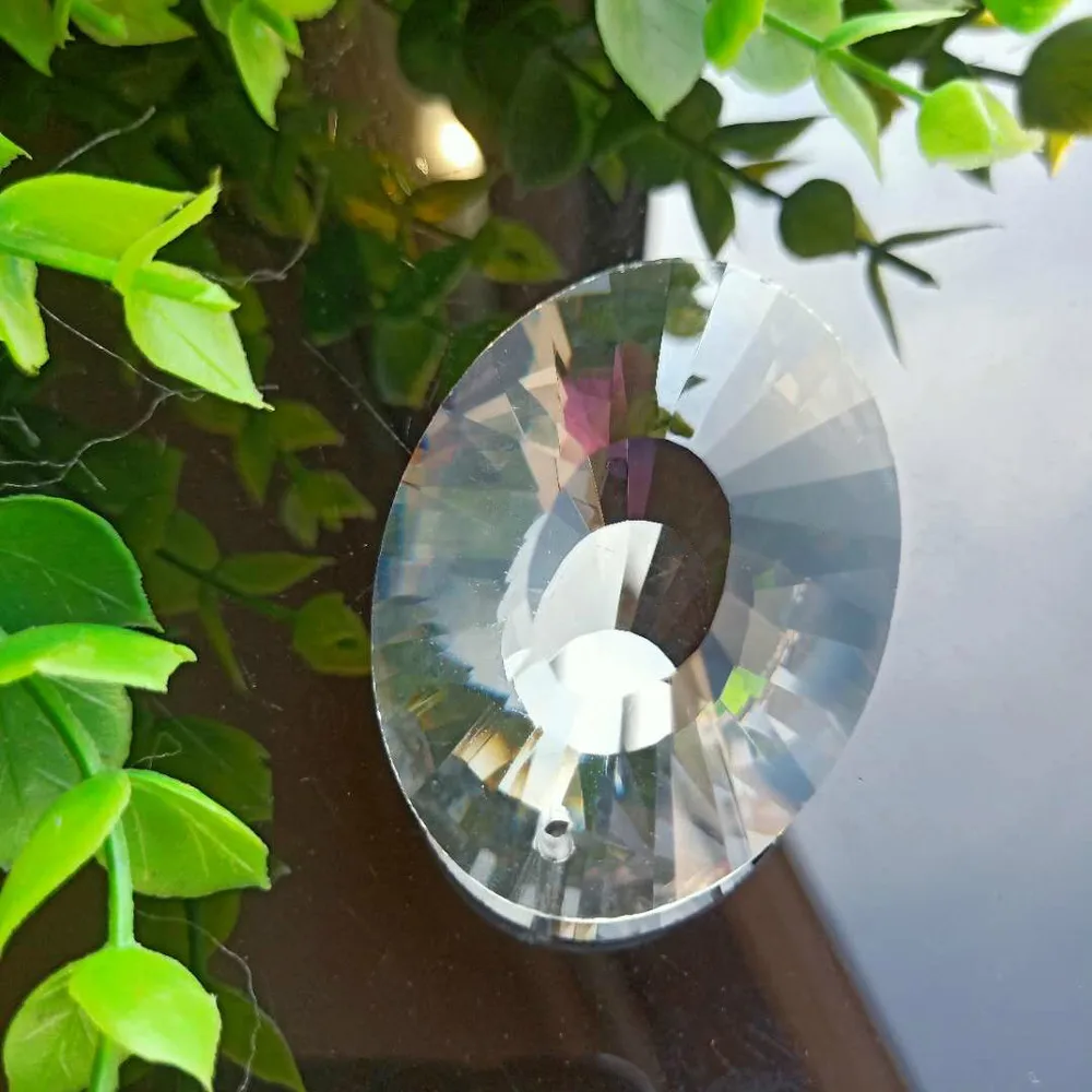 K9 50mm Clear Bird's Nest Glass Crystal Pendants Suncatcher Chandelier Crystals Prisms Hanging Ornament Decoration Accessories | Лампы и