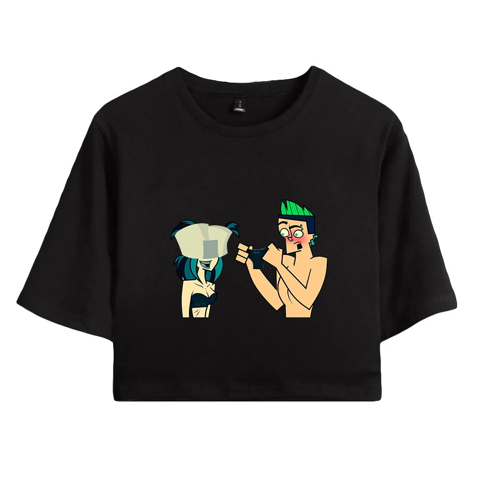 

2021 Total Drama T-shirt 2D Print Women Tops Short Sleeve Trendy Girls Sexy