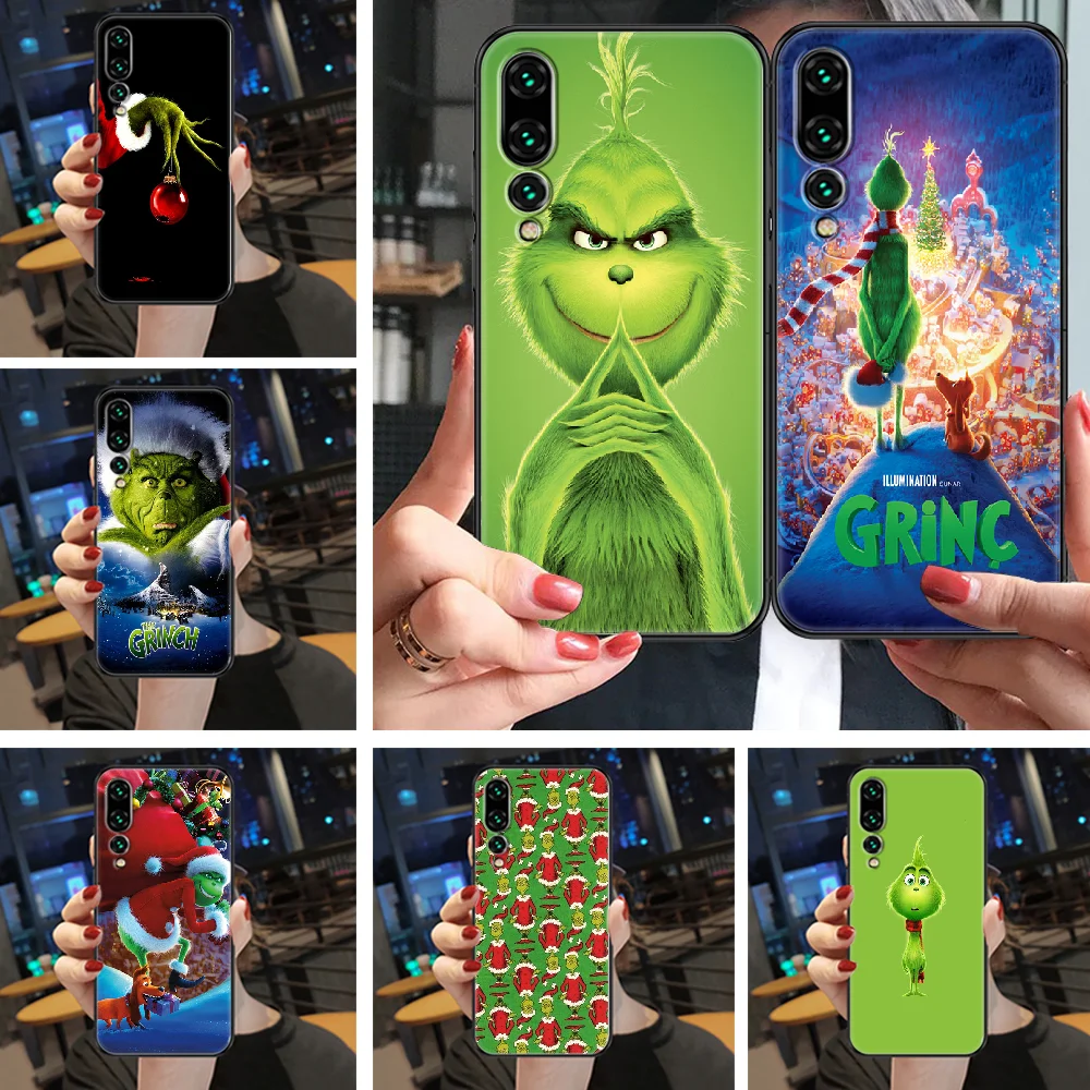 Зеленый чехол для телефона с рисунком монстра Huawei P Mate Y3 Y9 10 20 30 40 Smart Z Pro Lite 2017 2019