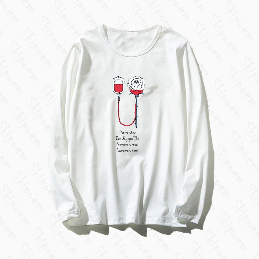 Мотивационные независимых женская футболка в готическом стиле Kawaii винтажном