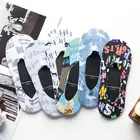 Носки мужские тонкие спортивные, шелковые компрессионные, в стиле хип-хоп, Нескользящие, для улицы, смешной подарок для мужчин