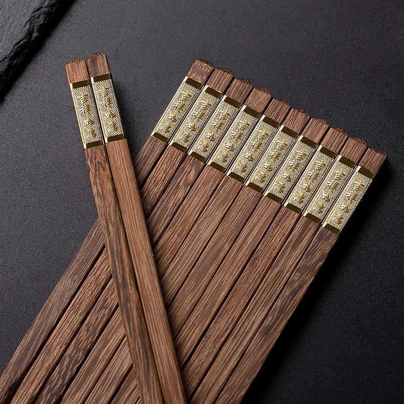 

Wood Japanese Chopsticks Reuseable Dinner Set Non Slip Chopsticks Creative Chinese Vaisselle Cuisine Kitchen Supplies EI50KZ