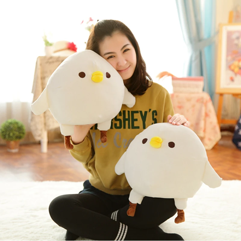 Фигурка маленькой белой курицы из мультфильма 20 60 см мягкие игрушки в виде