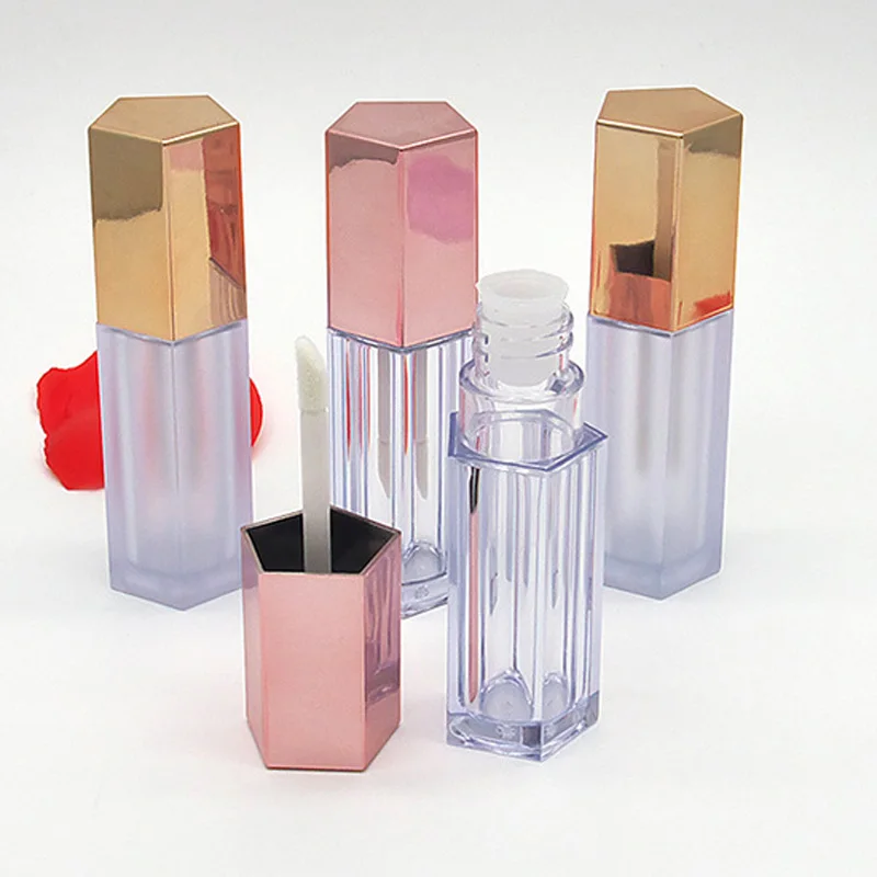 Пустой пентагональный блеск для губ 20 х10 мл|Многоразовые бутылки| |