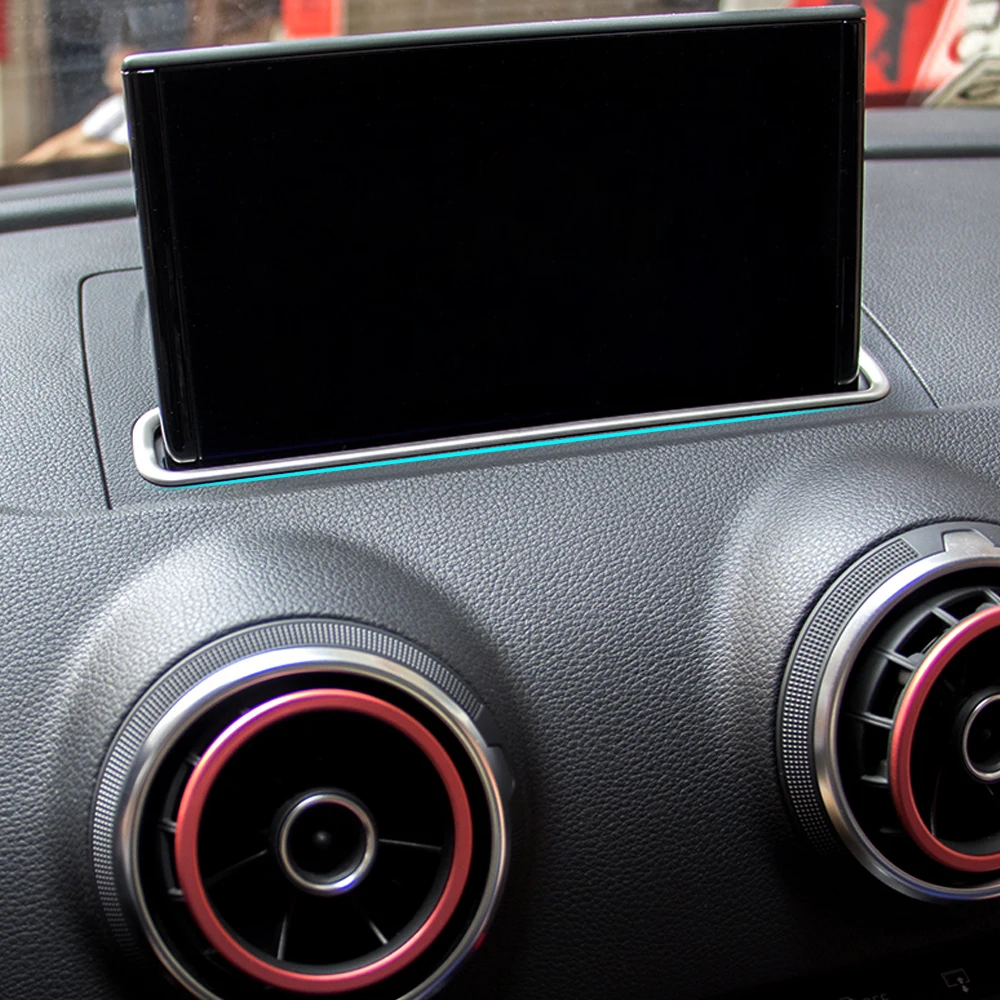 Стайлинг автомобиля декоративная рамка из нержавеющей стали для навигации