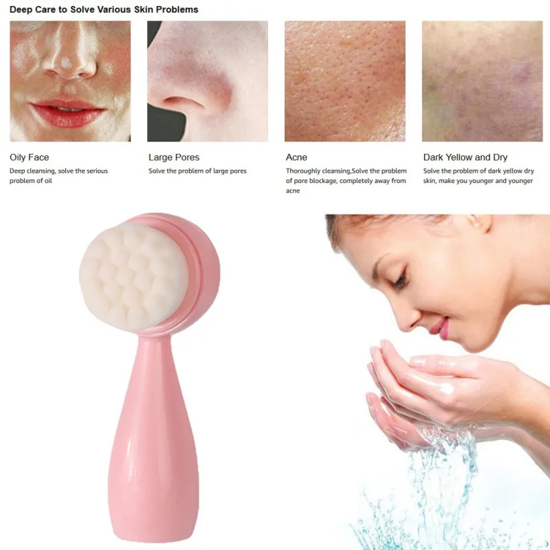 1 шт. прочный прекрасно подходит щётка для очищения лица Портативный